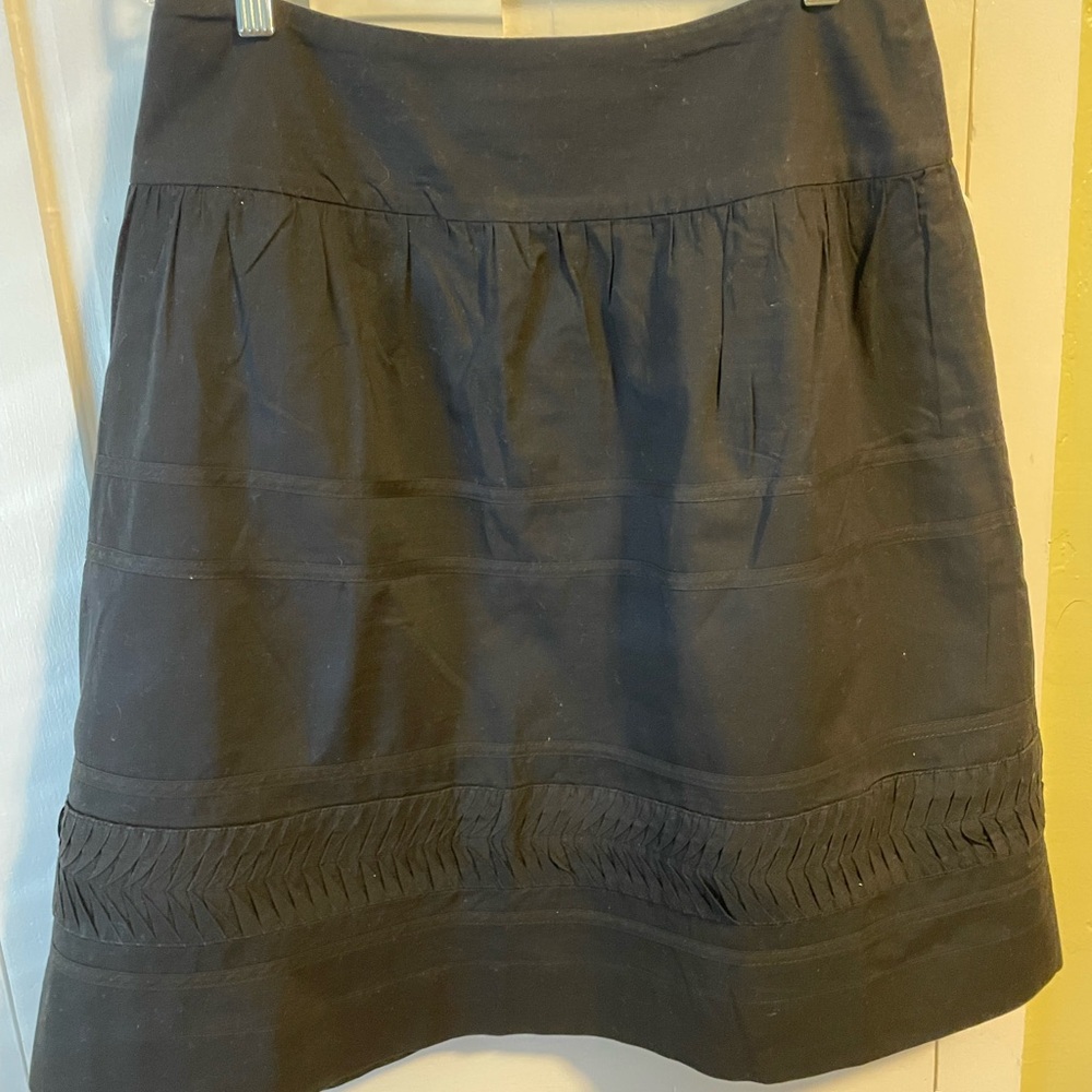 Jones NY Black Cotton Skirt